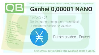 Faucet - NanoSwap - Coloque direto na TrustWallet