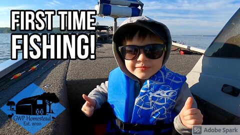 Keeton’s First Time Fishing! Bass and Bluegill on Kentucky Lake