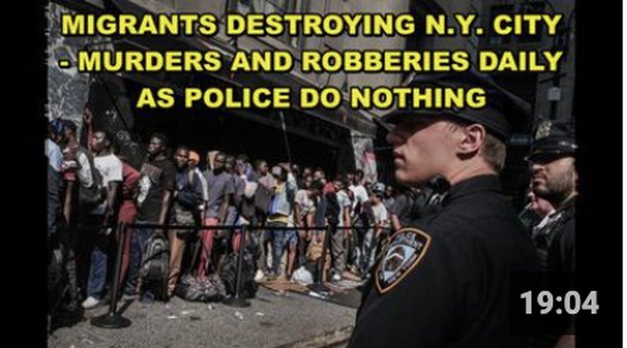 Exposing the migrant destruction in New York city - illegals paid and fed to destroy America