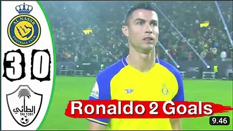 Al Nassr vs Al Taee - Highlights & All Goals 2023 HD || 3-0 Ronaldo 2 Goals