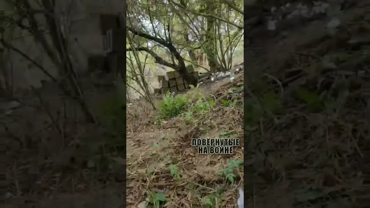 Russian soldiers caught a Ukrainian and are helping him