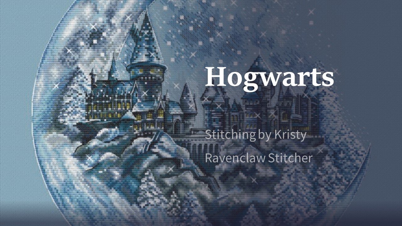 Hogwarts Part 1 Cross Stitch Time Lapse