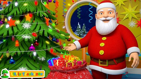 Santa Is on his Way | Christmas Songs | Xmas Carols & Nursery Rhymes | Kids Cartoon Videos