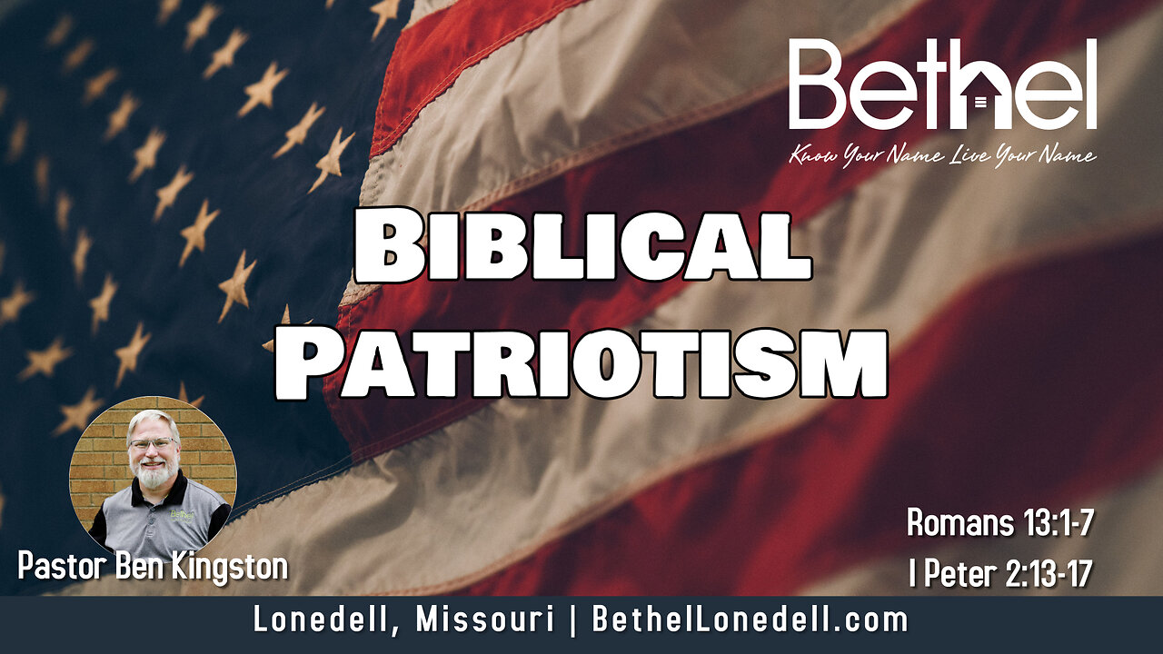 Biblical Patriotism - November 5, 2023