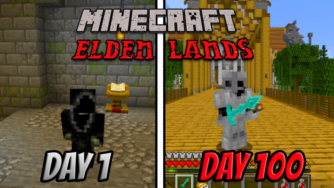 I Survived 100 Days in Minecraft Elden Lands Episode 1