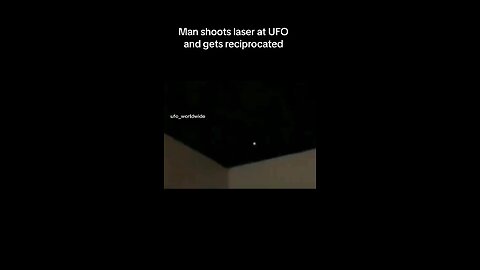 Man shoots laser at UFO 🛸..