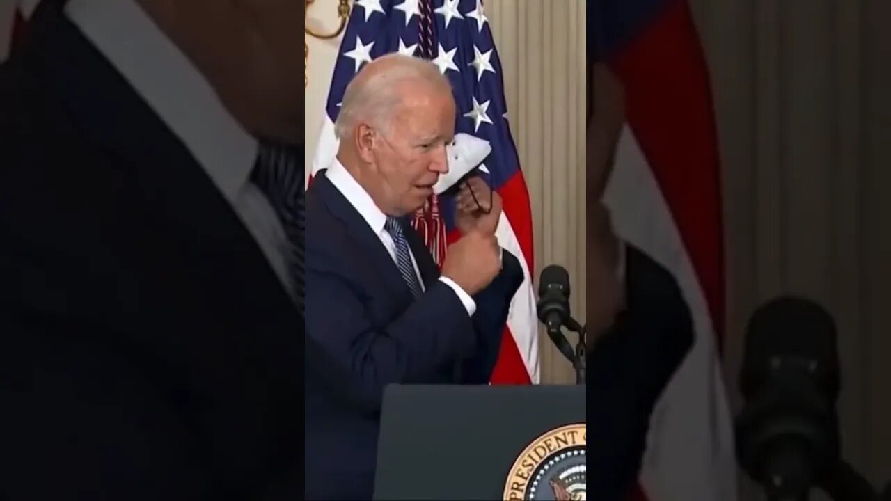 Biden Removes Mask and Immediately Coughs into Hand