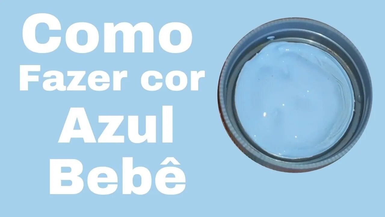 Como fazer cor Azul Bebê