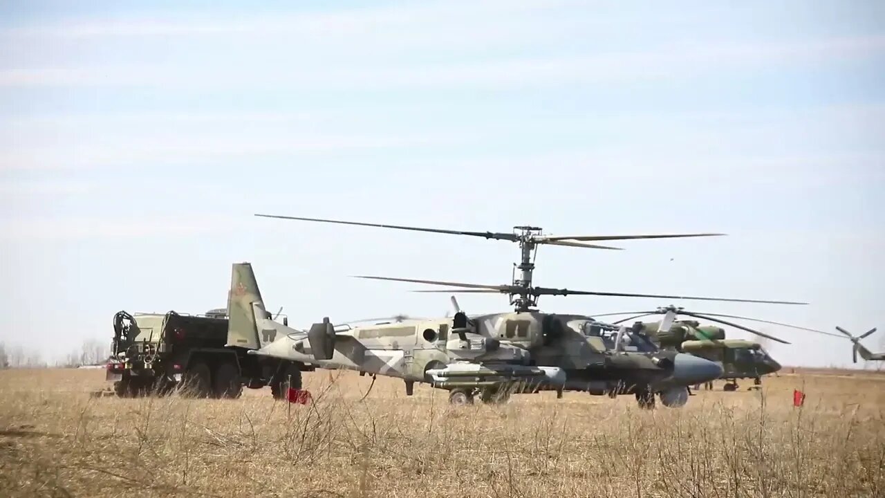 Russian Helicopters Crews Carrying Out Tasks during the special military operation