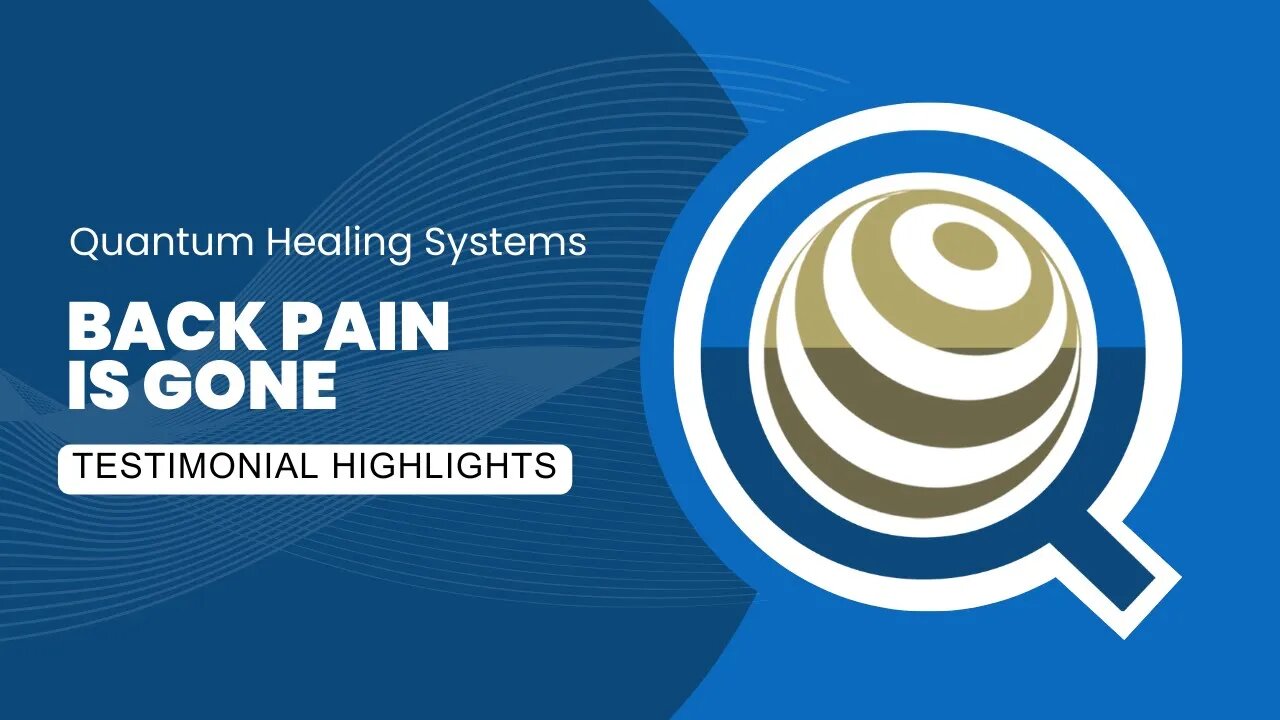 The QTWave® Helps with Back Pain