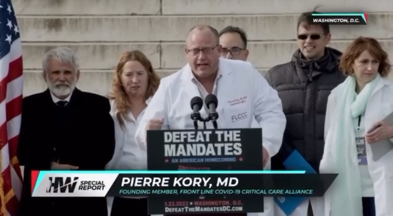 DefeatTheMandatesDC FLCCC Dr. Pierre Kory, MD 1/23/2022