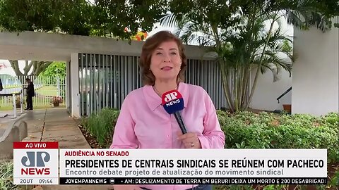 Presidentes de centrais sindicais se reúnem com Pacheco