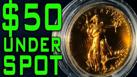 Trading UP With Gold! $50 Under Spot!