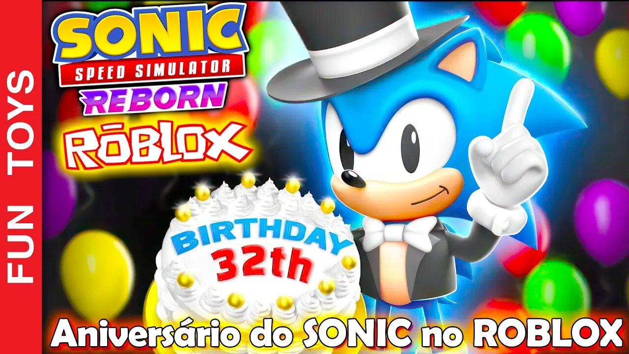 É ANIVERSÁRIO DO SONIC no Sonic Speed Simulator REBORN! Jogo IRADO no ROBLOX #6