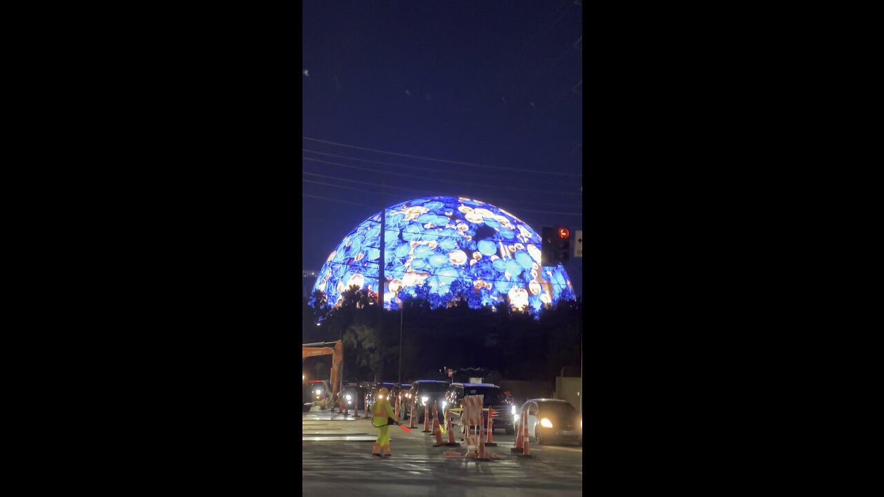 The Sphere at The Venetian Resort is a spherical music and entertainment arena in Paradise