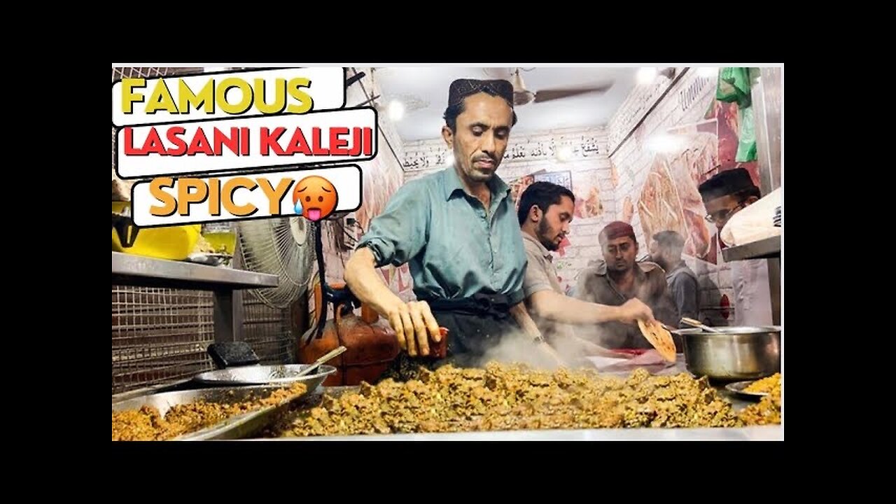 Famous Lasani Kaleji & Roll Point | Full Spicy | 5no New karachi | Charlie Foodies