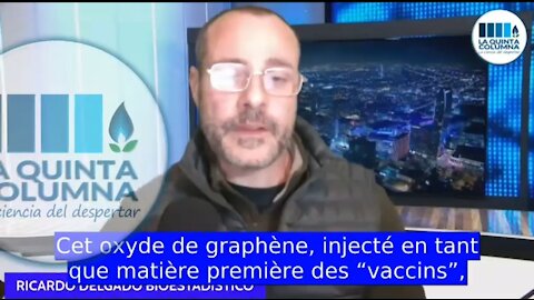 Ricardo Delgado, de LA QUINTA COLUMNA lache une bombe sur les vaccins, l'oxyde de graphene et la 5G