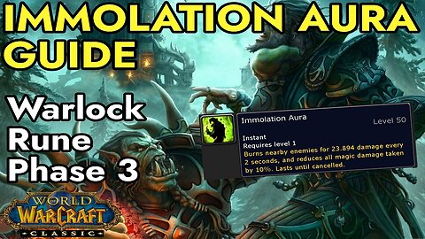 Warlock Rune of Immolation Guide | WoW Classic SoD
