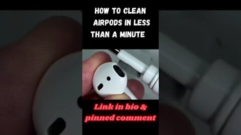 How to clean AirPods in less than a minute #shorts