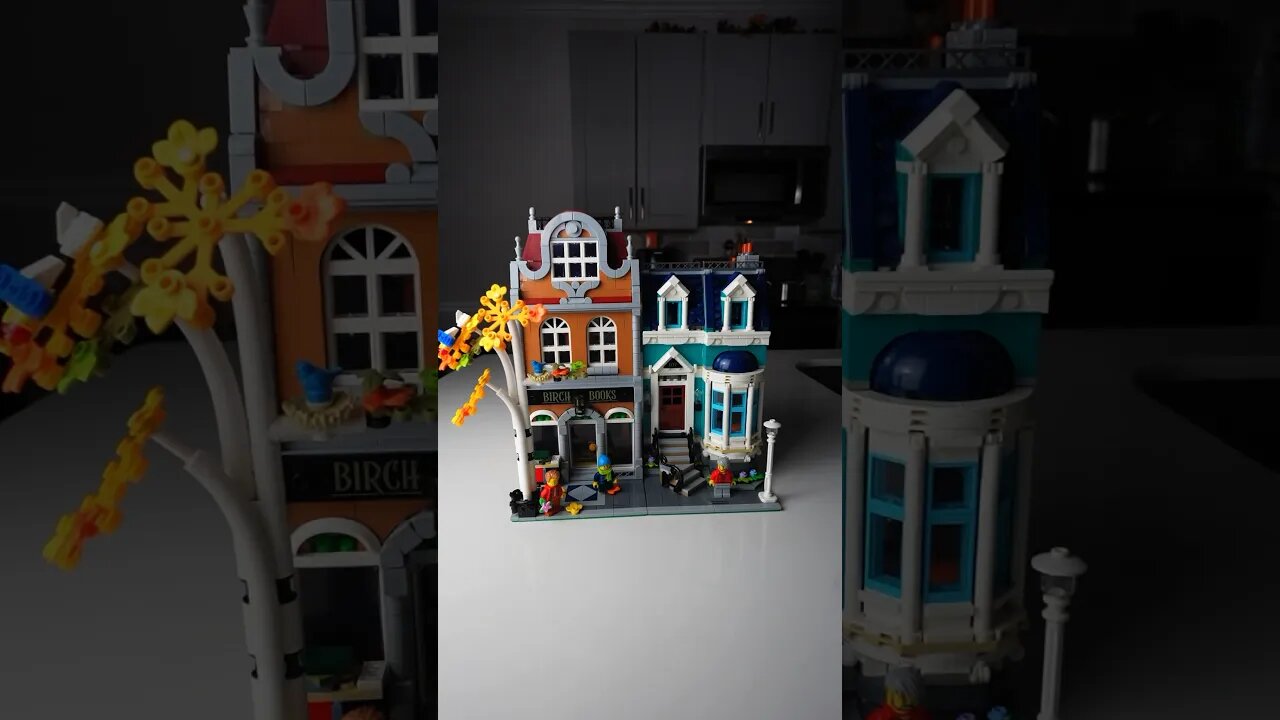 FULL Lego Bookshop/Apartment Tour! #lego #books #apartment #shorts