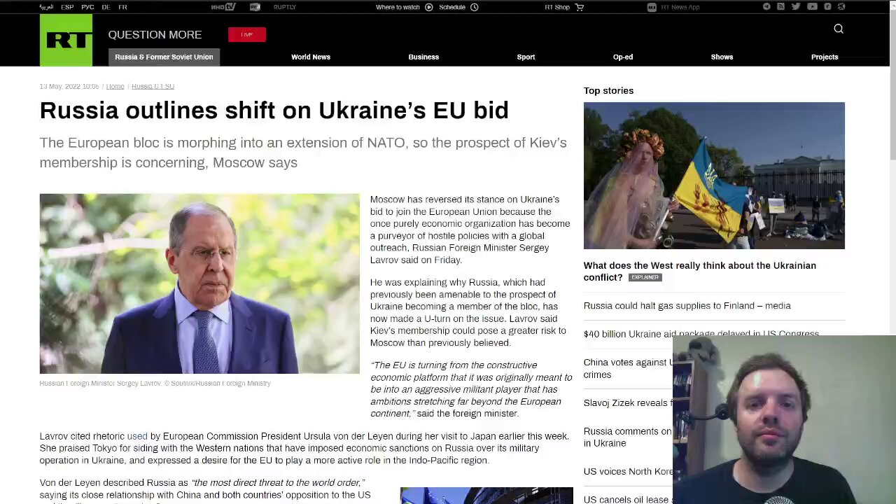 Moscow doesn't want Ukraine joining EU, claims EU is becoming just another arm of NATO