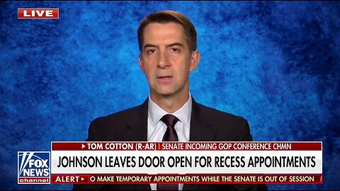 Sen Tom Cotton: The Left Hasn't Learned Anything From The Past 8 Years