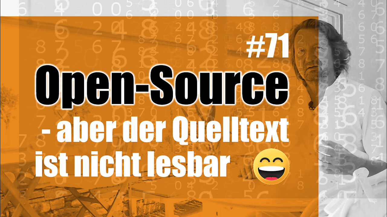 Open-Source - aber der Quelltext ist nicht lesbar :)