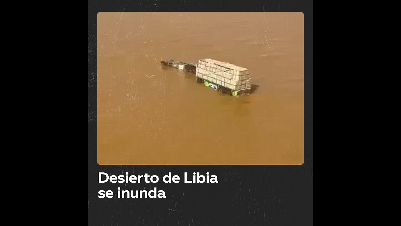 Desierto de Libia se convierte en mar a causa del huracán Daniel