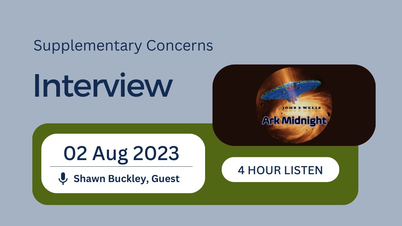 Supplementary Concerns with John B Wells Live