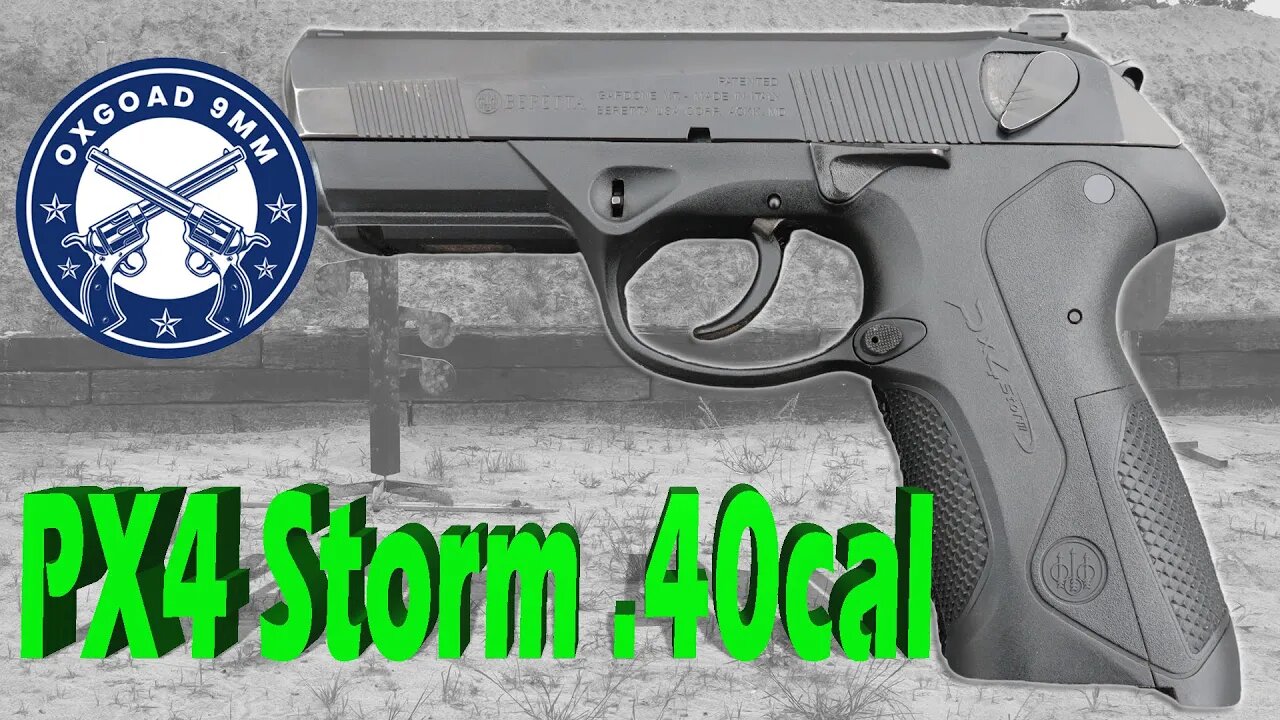 Shooting Steel Targets with a Beretta PX4 Storm .40 cal Pistol