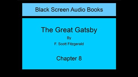 The Great Gatsby - F. Scott Fitzgerald - Chapter 8 (Black Screen)