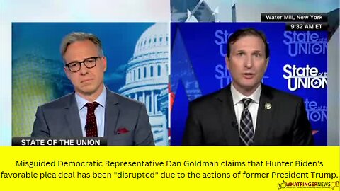 Misguided Democratic Representative Dan Goldman claims that Hunter Biden's favorable plea deal