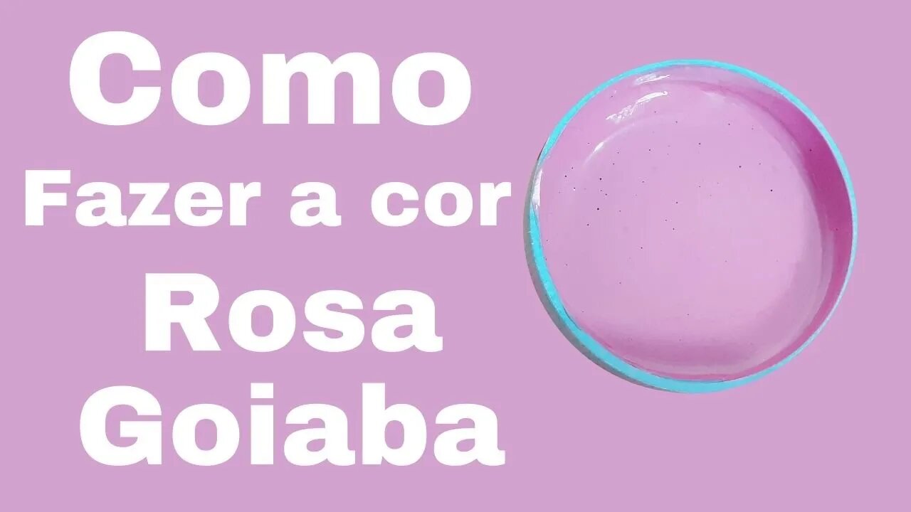 Como fazer cor Rosa Goiaba🌹⁉️