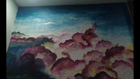 I painted my room wall !!!