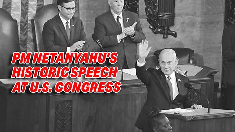 ISRAELI PRIME MINISTER BIBI NETANYAHU DELIVERS HISTORIC SPEECH AT U.S. CONGRESS