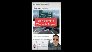 Elon going to War with Apple!