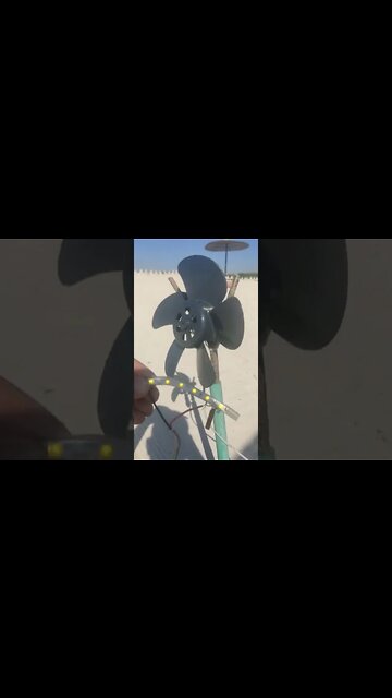 Fast Wind Turbine Bright LED strip DIY Test Ok