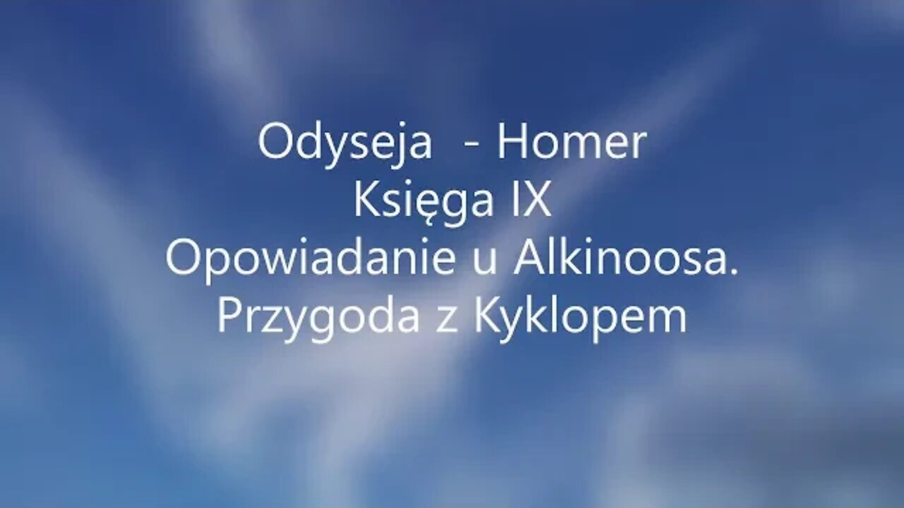 Odyseja - Homer Księga IX audiobook