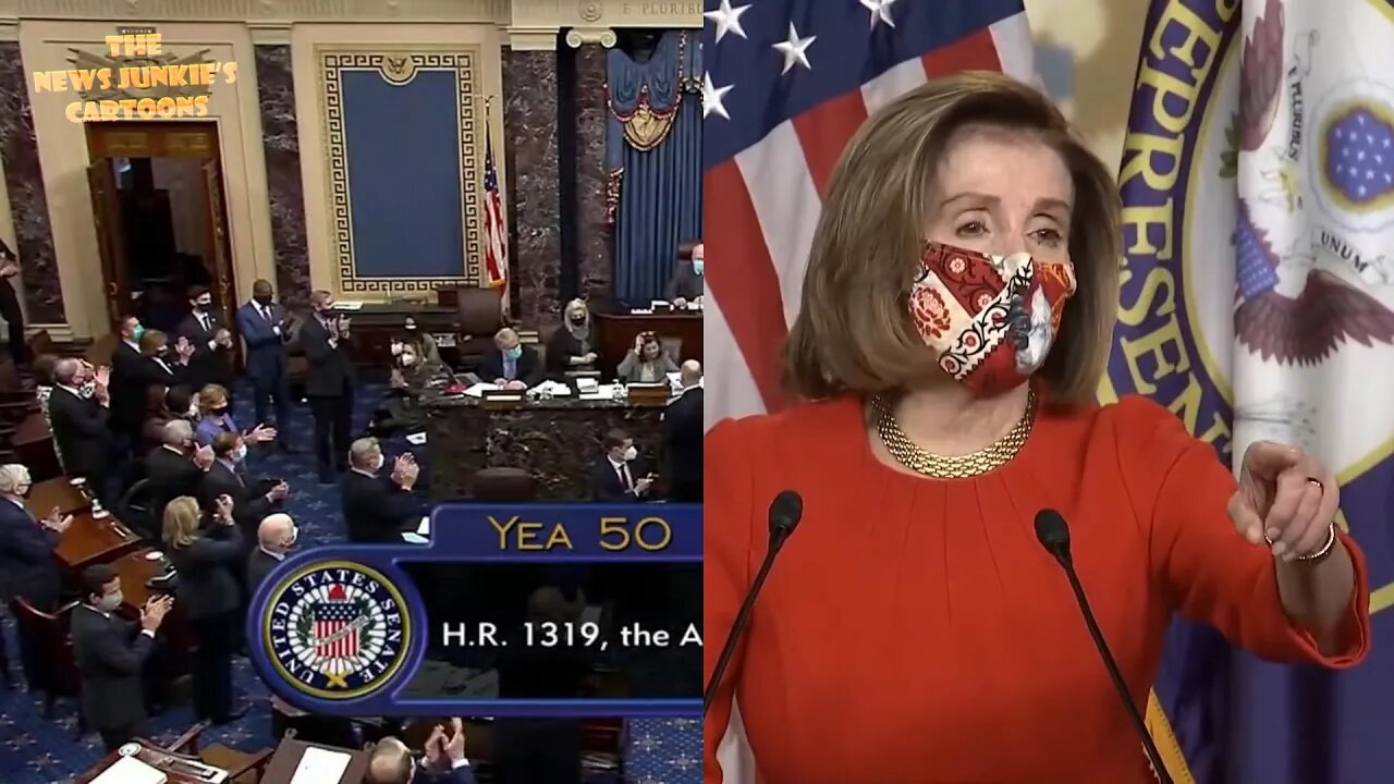 Democrats pass 'American Rescue Plan' in partisan vote.