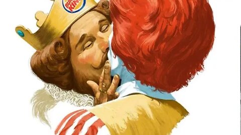 REI DO BURGER KING E RONALD MCDONALD SE BEIJAM EM ANÚNCIO