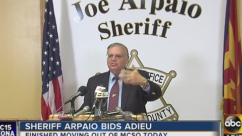 Sheriff Joe Arpaioâs final day in office after 24 years with MCSO