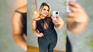 ✔️ BODY RENDADO PLUS SIZE FEMININO BORY