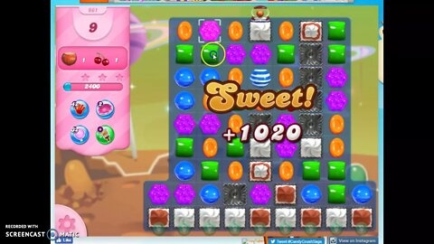 Candy Crush Level 661 Audio Talkthrough, 3 Stars 0 Boosters