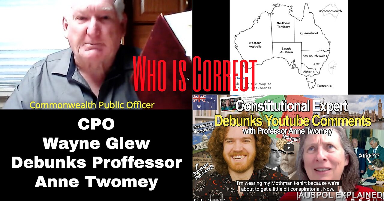 WAYNE GLEW V ANNE TWOMEY - WHO IS THE REAL EXPERT - Constitutional experts both can't be right ?