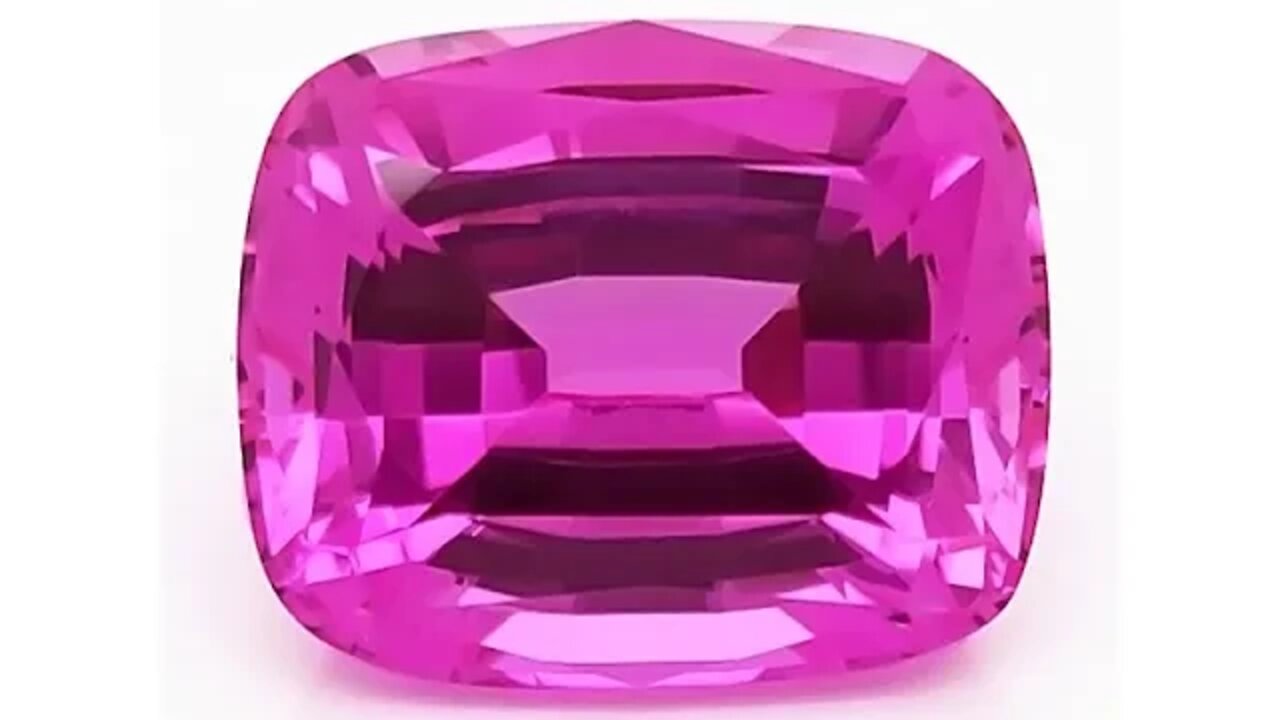 Chatham Created Antique Cushion Pink Sapphires: Antique cushion cut lab grown pink sapphires