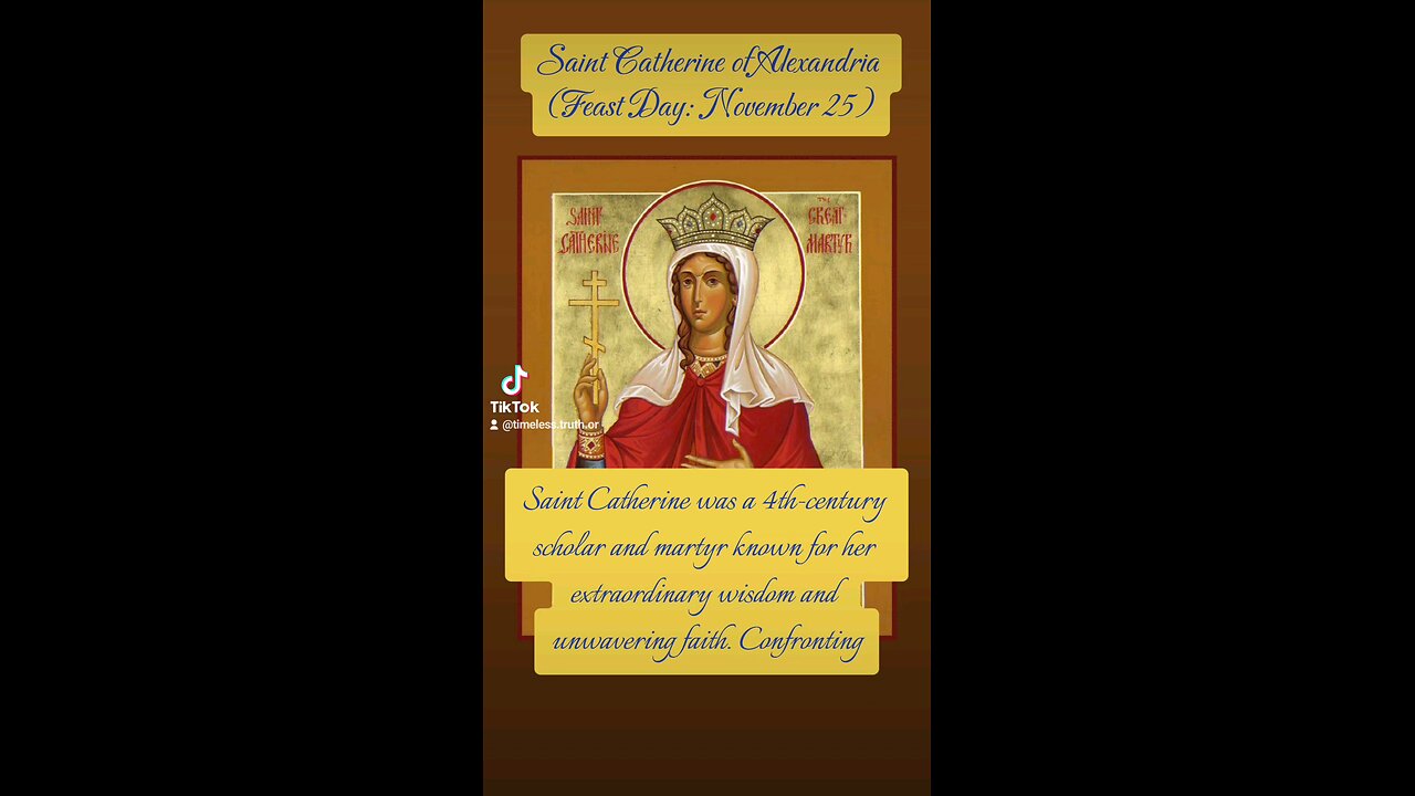 Saint Catherine of Alexandria – The Wise Martyr