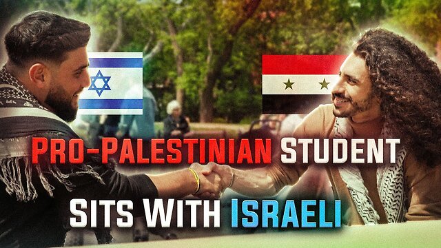 Pro-Palestinian Student Sits With Israeli