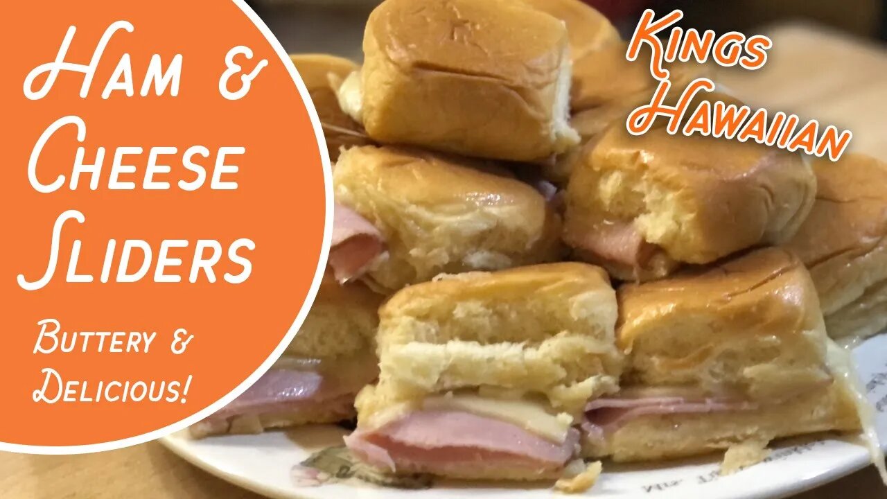 Ham & Cheese Sliders with Kings Hawaiian Rolls - Quick & Easy, Buttery & Delicious #easyrecipes