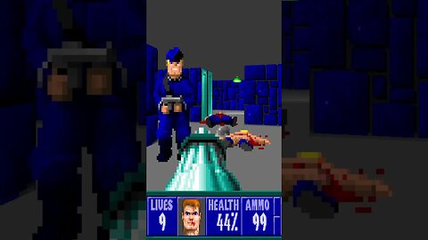 ⬇️ Ranking ⬆️ 🐺Wolfenstein 3D🐺 Maps E1M4 Feeling Blue #shorts