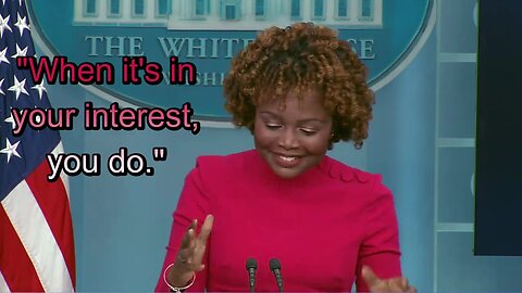 Karine Jean-Pierre Gets Caught